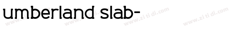 umberland slab字体转换